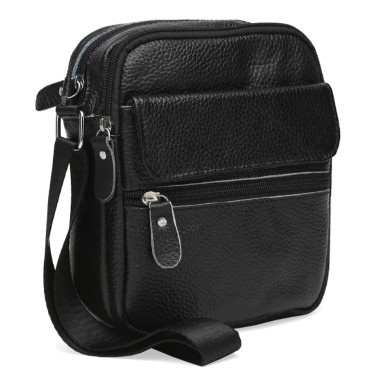 Men's leather bag Keizer K11812-black