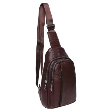 Men's leather backpack Keizer K12096-brown