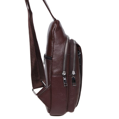 Men's leather backpack Keizer K12096-brown