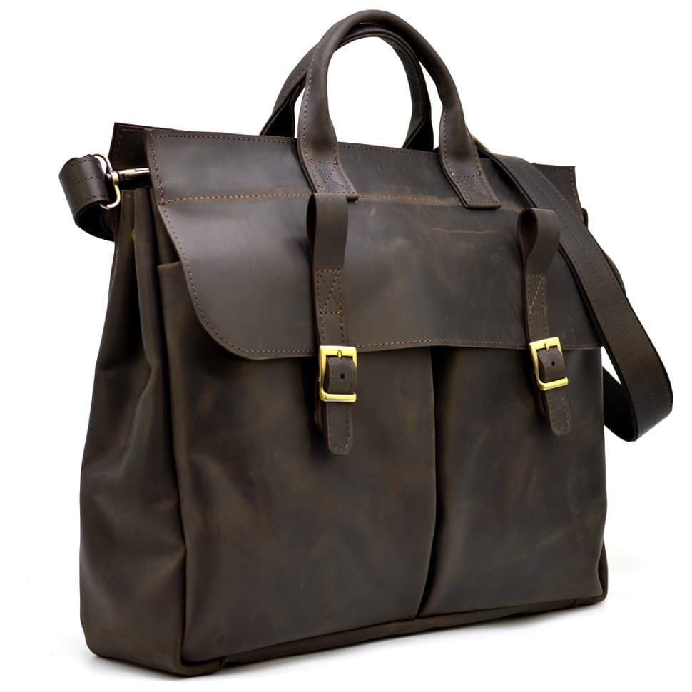 Enlarged leather laptop bag 17 inches RC-7107-extra TARWA