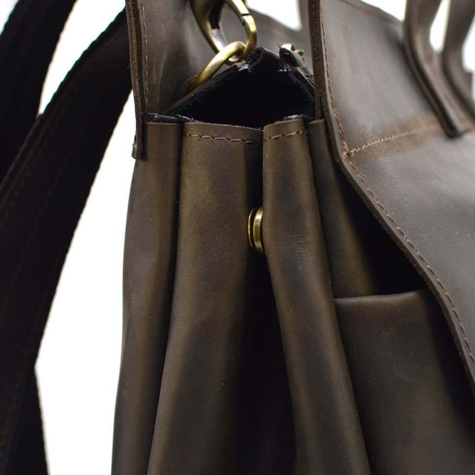 Enlarged leather laptop bag 17 inches RC-7107-extra TARWA