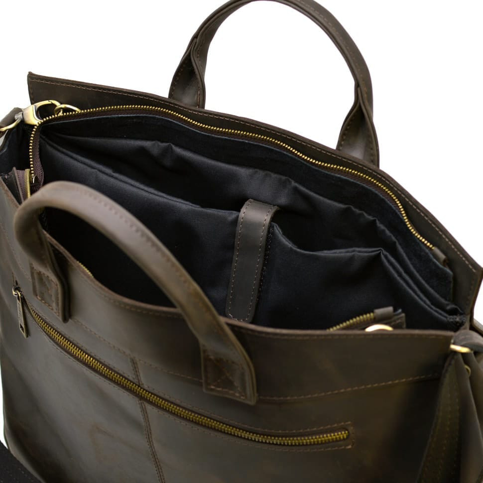 Enlarged leather laptop bag 17 inches RC-7107-extra TARWA