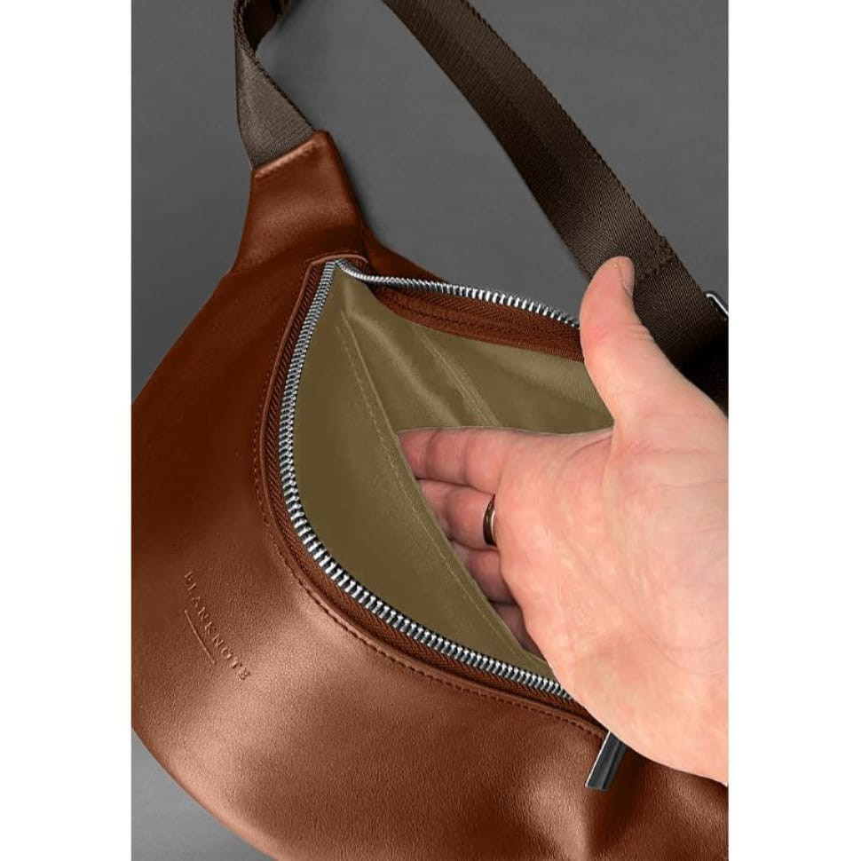 Kanny Leather Fanny Pack Light Brown