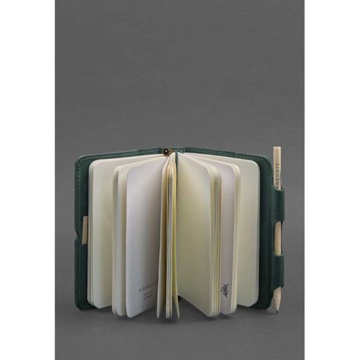 Шкіряний блокнот (Софт-бук) 3.0 зелений