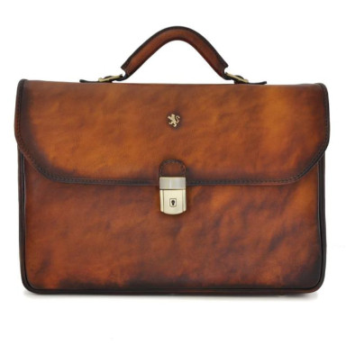 Pratesi BMA604 - Briefcase Piccolomini in cow leather Bruce Brown