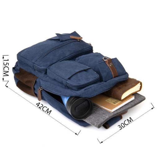 Рюкзак текстильний унісекс Vintage 20621 Синій