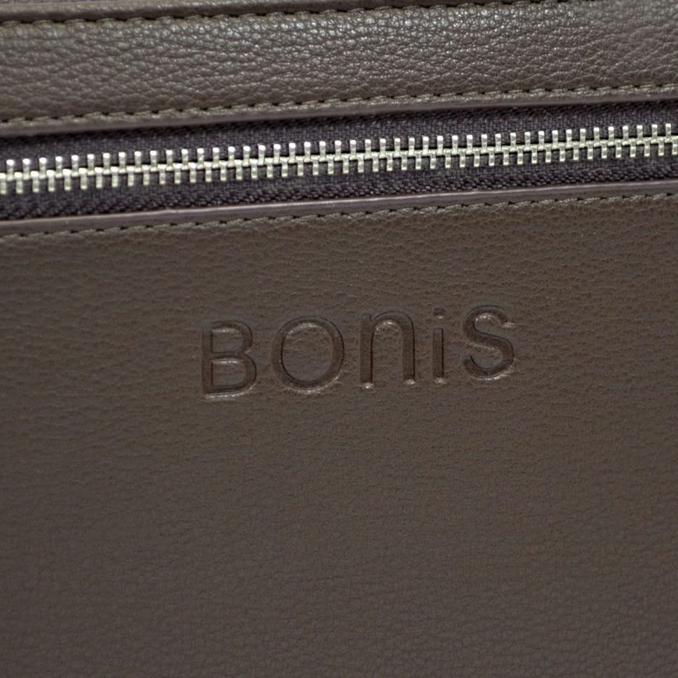 Барсетка кістева зі шкірозамінника BONIS 0706-119 коричнева