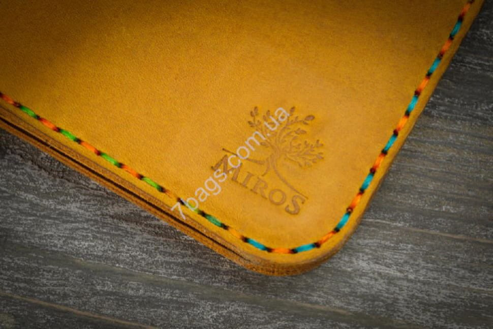 Компактний чоловічий гаманець зі шкіри 1 + 6 МИРОС