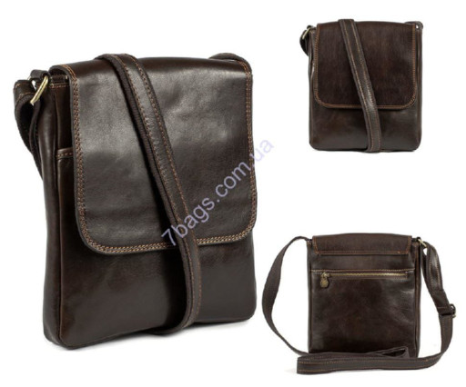 Чоловіча сумка крос-боді, колір коричневий, Firenze