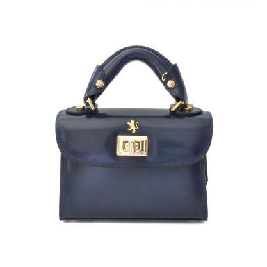 Pratesi RBL280/20 - Lucignano Small Handbag in cow leather Radica Blue