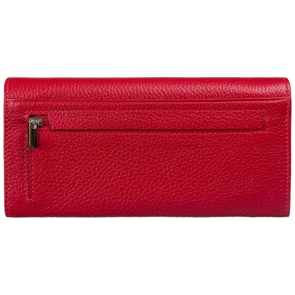 Гаманець жіночий шкіряний CANPEL 2019-172 червоний флотар