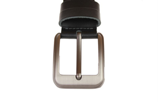 Ремінь чоловічий шкіряний джинсовий SULLIVAN RMK-33 (7) 115-150 см чорний