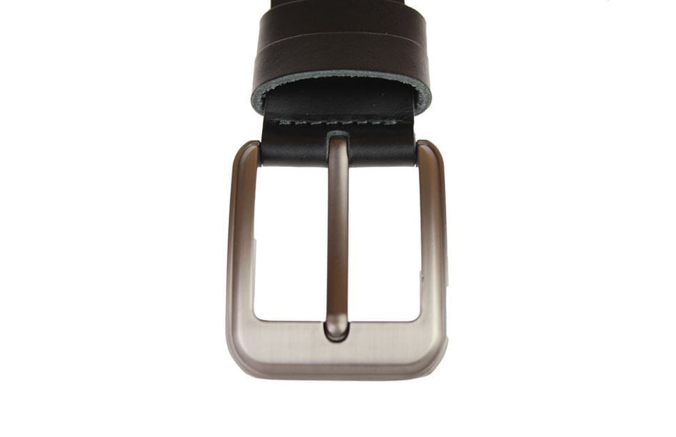 Ремінь чоловічий шкіряний джинсовий SULLIVAN RMK-33 (7) 115-150 см чорний