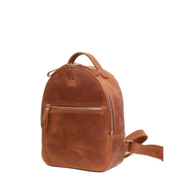 Groove S Leather Backpack Light Brown Vintage