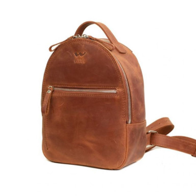 Groove S Leather Backpack Light Brown Vintage