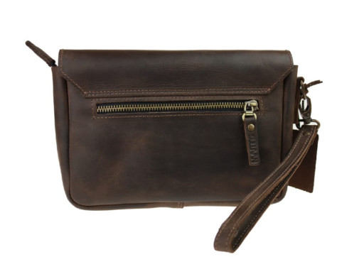 Сумка чоловіча шкіряна маленька барсетка клатч SULLIVAN 32212(25) коричнева