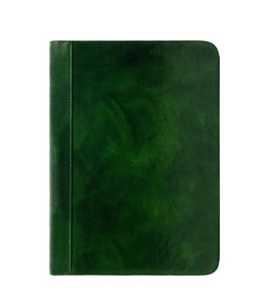 Womens Leather A4 Documents Folder Organizer - Candide -   Green color -  Time Resistance 5205801W