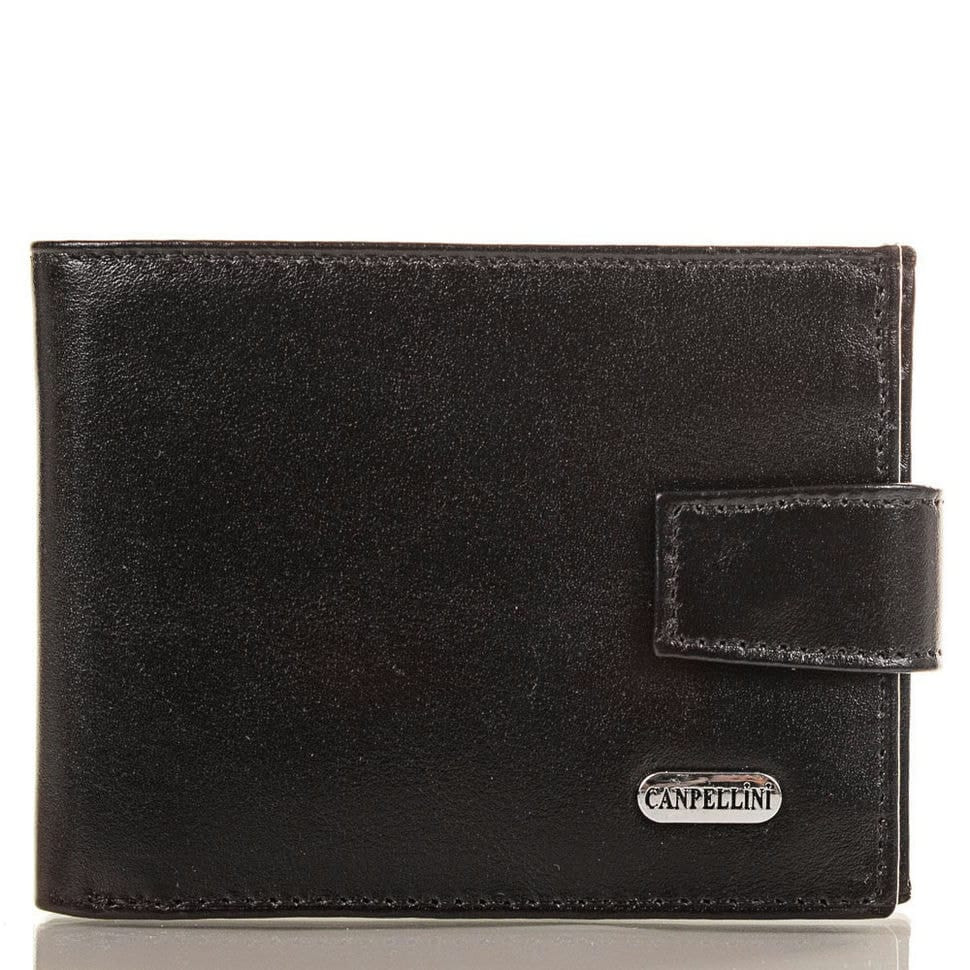 Портмоне шкіряне CANPEL 1410-1 чорний гладкий