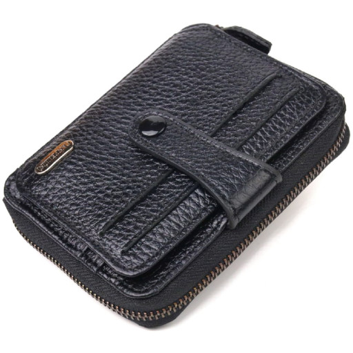 Стильне жіноче портмоне з натуральної шкіри CANPELLINI 21490 Чорне