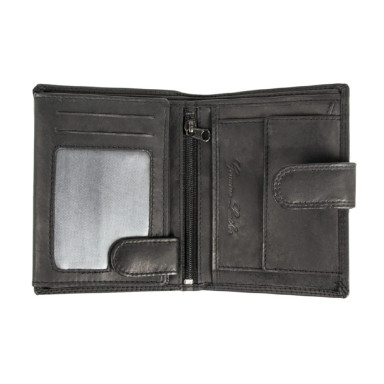 Leather wallet for men JCB NC36MN Black