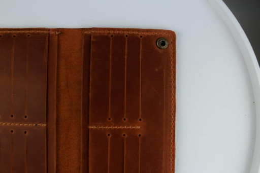 Чоловіче портмоне Skill із натуральної шкіри Crazy Horse тиснення крокодил SH108 (світло-коричневе)