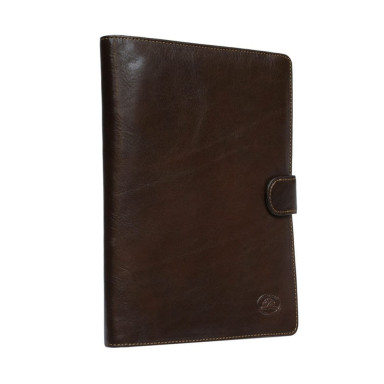 Leather notepad Italico 2590 moro brown