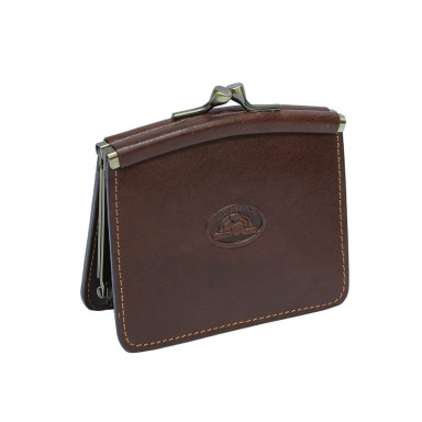Монетница кожаная Italico 1260 cognac коньячный