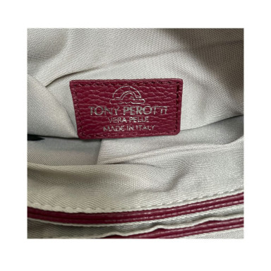 Сумка жіноча шкіряна Borsa CA04B-30DR dark red червона
