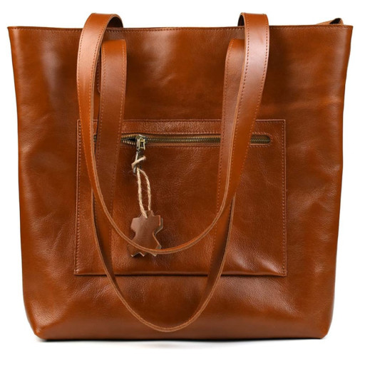 Сумка шоппер шкіра Алькор Limary lim-3440GB коньячна