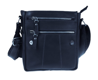 Men's leather shoulder bag SULLIVAN 354-160(35) blue