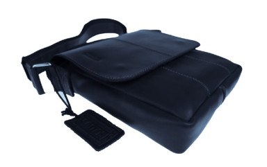 Men's leather shoulder bag SULLIVAN 354-160(35) blue