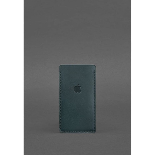 Шкіряний чохол для iPhone 12 Зелений Краст