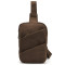 Рюкзак слинг на одну шлейку RС-0604-3md TARWA коричневый крейзи хорс 