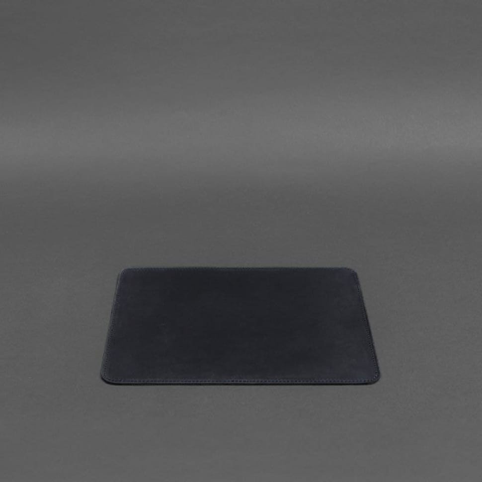 Килимок для мишки з натуральної шкіри 1.0 синій Crazy Horse