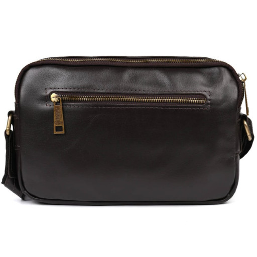 Сумка через плече шкіряна на два відділення GC-0745-3md TARWA коричнева Наппа