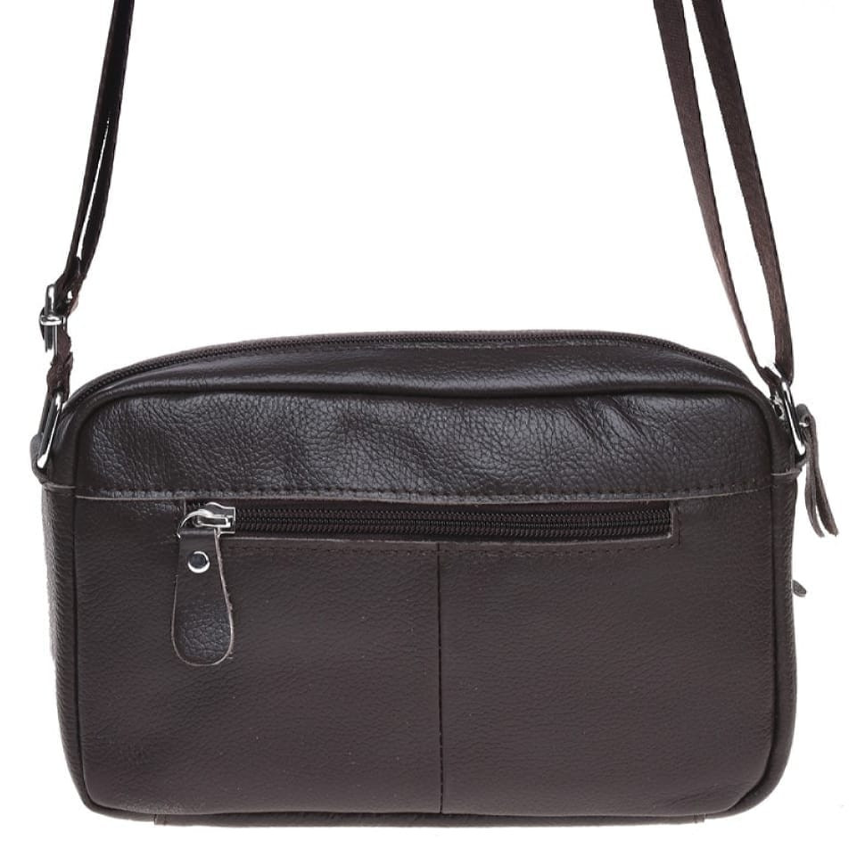 Чоловіча шкіряна сумка Borsa Leather k1t823-brown