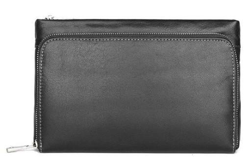 Барсетка чоловіча в гладкій шкірі Vintage 14970 Чорна