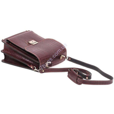 Manufatto men's briefcase-tablet with crocodile skin texture