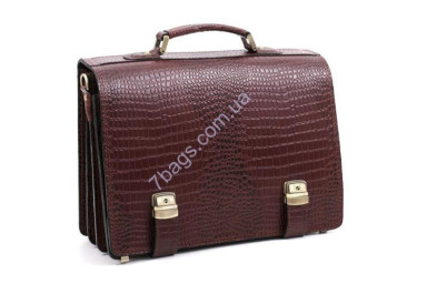 Elegant men's briefcase under the skin of 