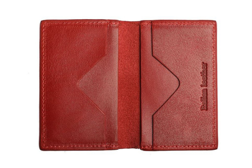CardCase cartolina, глянець, червоний Grande Pelle 303660