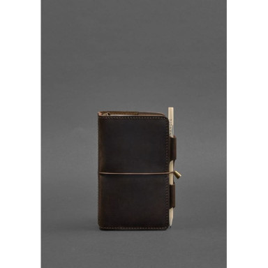Leather notebook (Soft-beech) 3.0 dark brown