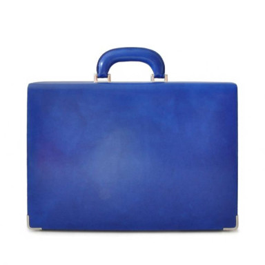 Pratesi RBE317/S - Machiavelli Small Attach Case in cow leather Radica Electric Blue