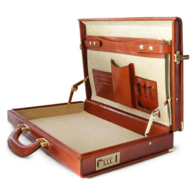 Pratesi RBE317/S - Machiavelli Small Attach Case in cow leather Radica Electric Blue