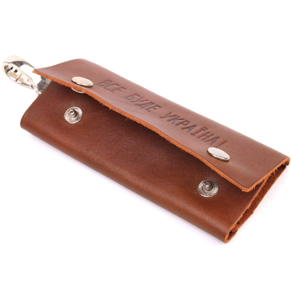 Модна шкіряна ключниця Shvigel 16543 Сірий