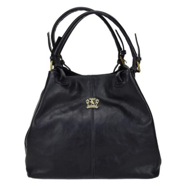 Pratesi BNE168/P - Collodi Small Woman Bag in cow leather Bruce Black