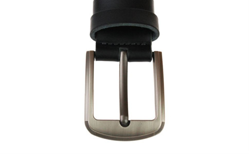 Ремінь чоловічий шкіряний джинсовий SULLIVAN RMK-34 (7) 115-150 см чорний