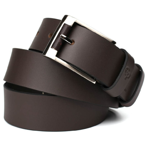 Шкіряний ремінь коричневий 38 мм Grande Pelle 513107001