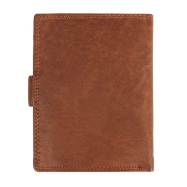 Leather wallet for men JCB NC36MN Tan (Red)
