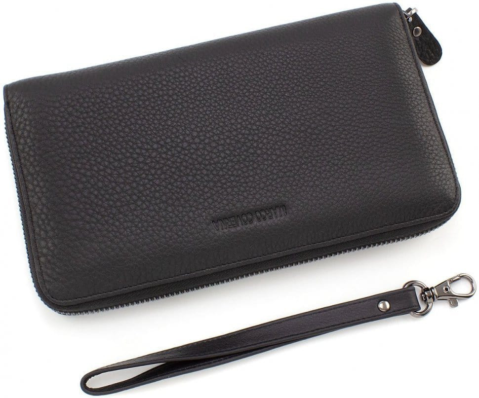 Чоловічий шкіряний клатч Marco Coverna (15419) B5901-1Q black