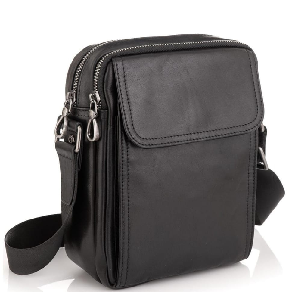 Сумка через плече шкіряна чоловіча Tiding Bag 8912A